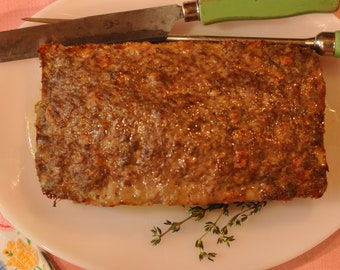 Spicy Meat Loaf Recipe, Meat Loaf Recipe, Baked Meatloaf Recipe, Beef and Pork Meatloaf Recipe
