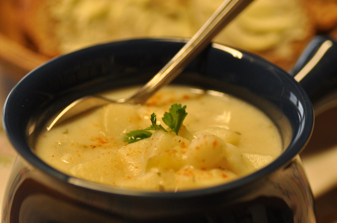 Creamy Country Potato Soup Recipe Potato Soup Recipe | Etsy