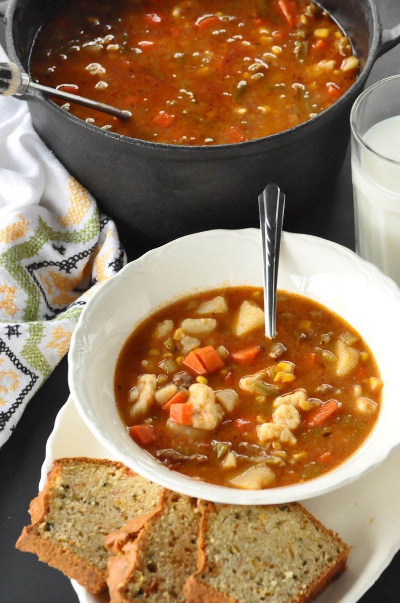 Beef and Vegetable Soup With Dumplings Recipe, Beef and Vegetable Soup
