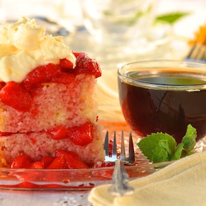 Frischer Erdbeer Shortcake