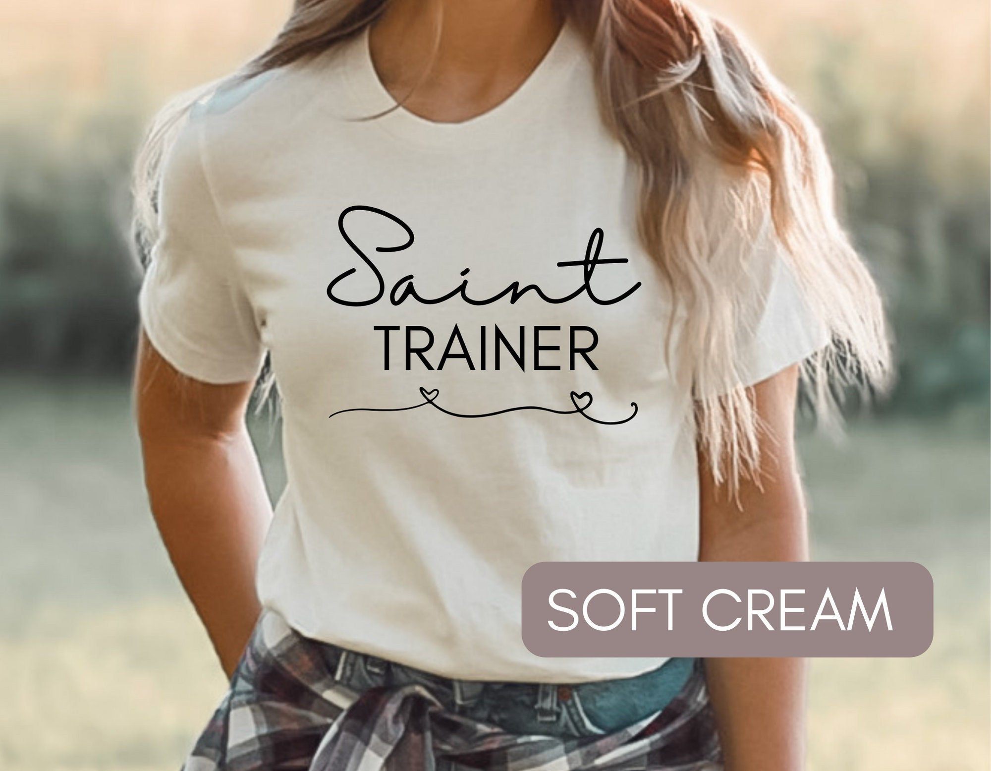 Saint trainer, mom shirt, catechist shirt, religion teacher shirt, grandma shirt, saint shirt, catholic shirt, Christian shirt, teacher gift