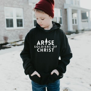 Unisex, Arise Soldiers of Christ, Kids Sweatshirt,Catholic kid, Catholic kids shirt, catholic kids gift, Catholic sweatshirt, Christian kids