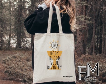 Body blood Soul Divinity, Childrens church bag, Kids church bag, Catholic kid gift, Catholic gift, Catholic Church bag