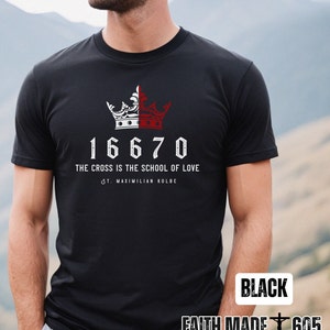 16670, Maximilion Kolbe, Catholic shirt, Catholic gift, Catholic tee, Catholic mens gift, Catholic womens gift, Catholic mens shirt
