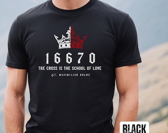 16670, Maximilion Kolbe, Catholic shirt, Catholic gift, Catholic tee, Catholic mens gift, Catholic womens gift, Catholic mens shirt
