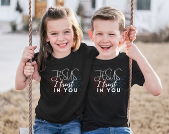 Jesus I trust in you, Divine mercy shirt, Catholic kids Shirt, Catholic kids gifts, religious kids shirt,Catholic shirt