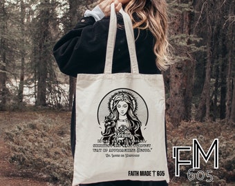 St. Louis De MontfortCatholic bag, Catholic tote bag, church bag, Catholic teacher bag, Catholic teacher gift, Adoration bag, Catholic mom