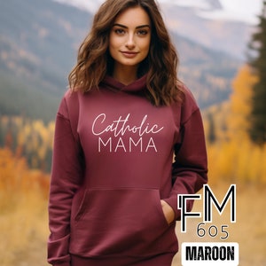 Catholic Mama, Catholic mom Sweatshirt, Catholic hoodie, Catholic sweatshirt, Catholic mom gift, Catholic mom hoodie, Catholic womens hoodie