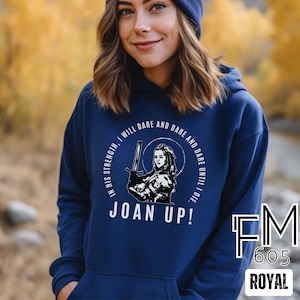 St. Joan sweatshirt, Catholic sweatshirt, Catholic shirt, Catholic gift, Catholic Hoodie, Catholic womens hoodie, Catholic womens gift