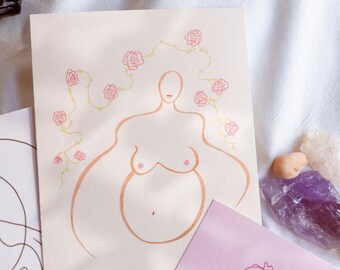 Pregnant Silhouette Art Print