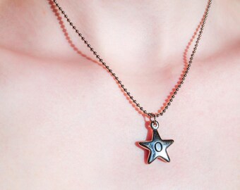 Star Initial Necklace | Y2K Ball Chain Necklace