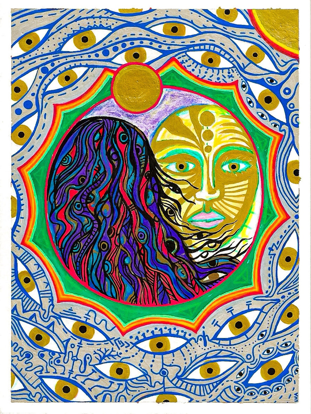 REFLECTION PRINT Painting From lessons on Pain Etsy