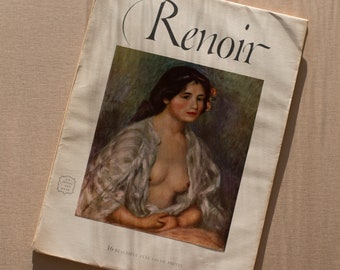 Vintage Renoir Art Book with 16 Lithographic Removable Prints