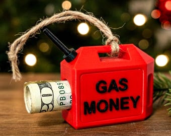 L'originale decorazione natalizia a forma di tanica di benzina Gas Money