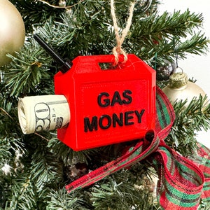 Gas Money Gas Can Christmas Ornament Stocking Stuffer image 1