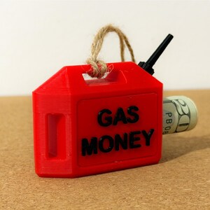 Adorno navideño original de lata de gasolina para rellenar con gasolina imagen 4