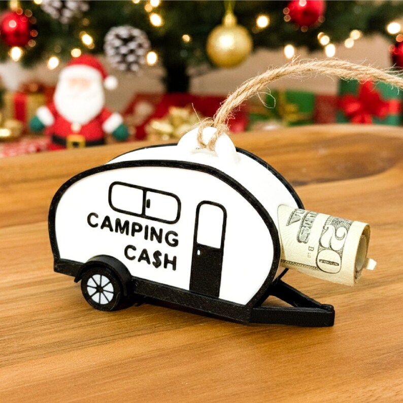 Adorno navideño original de lata de gasolina para rellenar con gasolina imagen 10