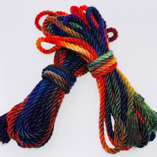 Dark Rainbow Bamboo Shibari Rope