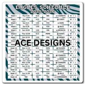 Games Football Schedule 2025 Schedule - Etsy