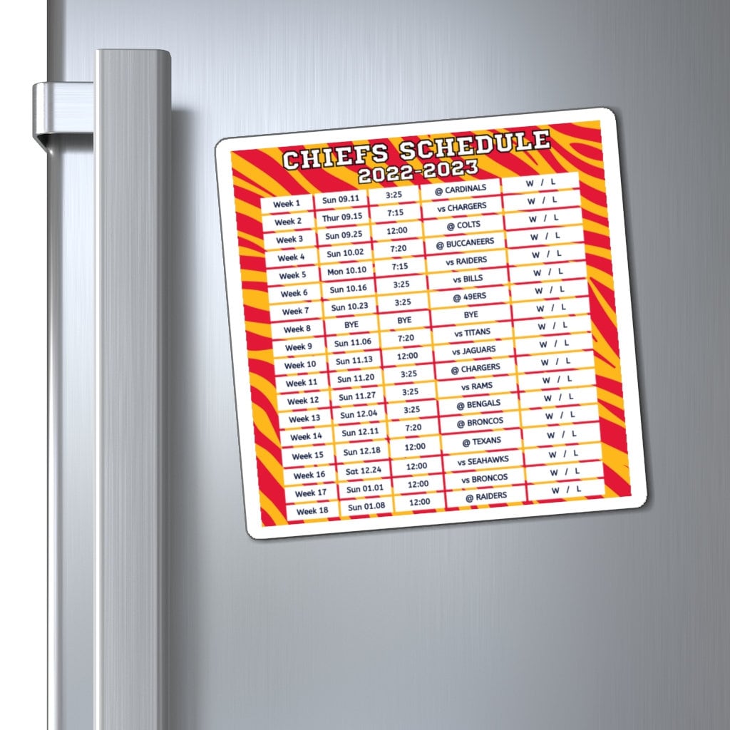 Printable Chiefs Schedule 20222023 Printable World Holiday