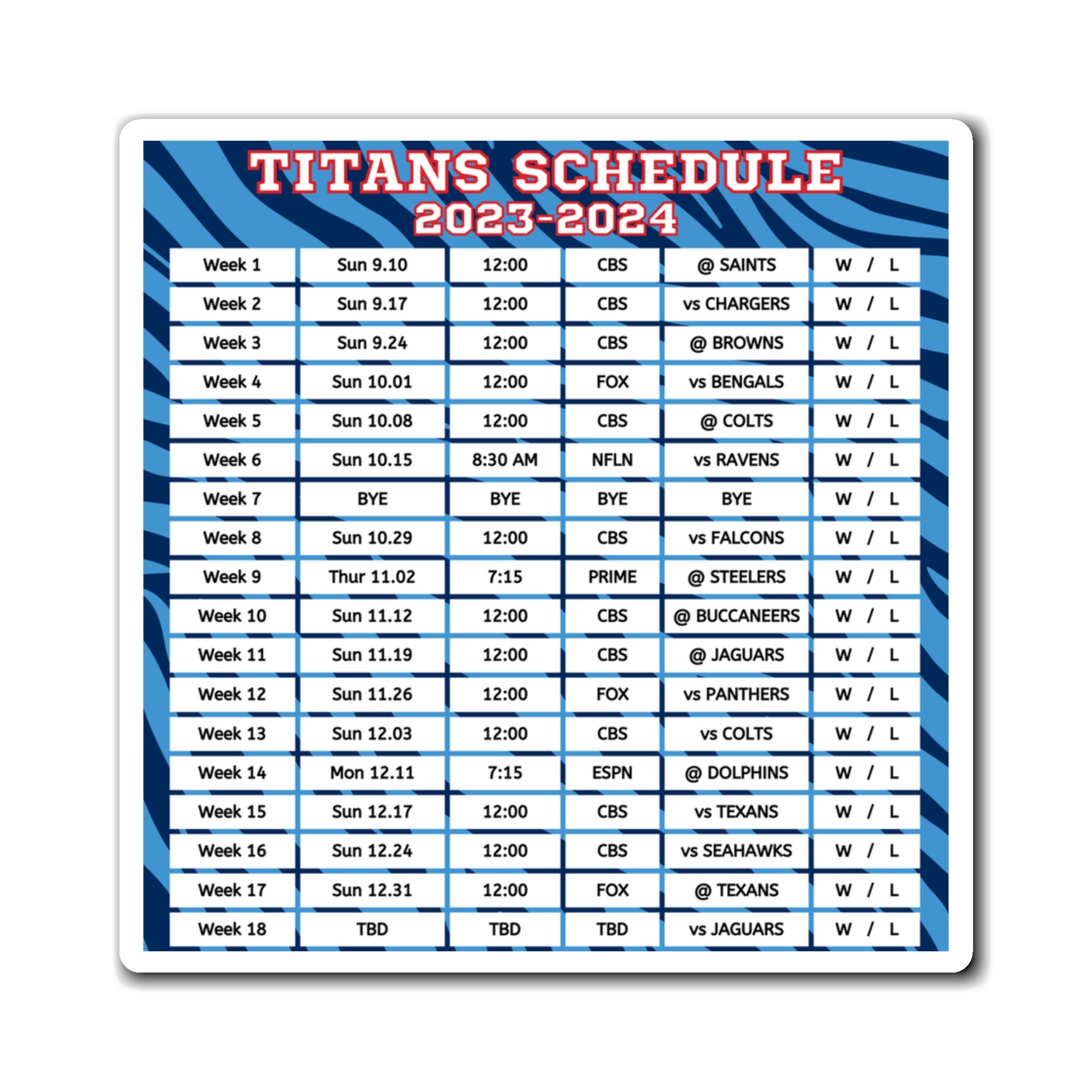 Titans Regular Season Schedule 2024 Xena Ameline