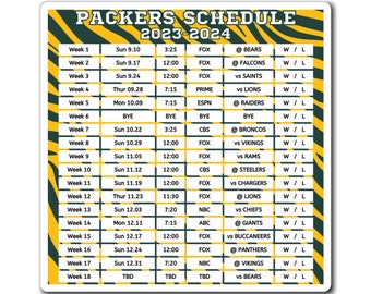 packers schedule 2023