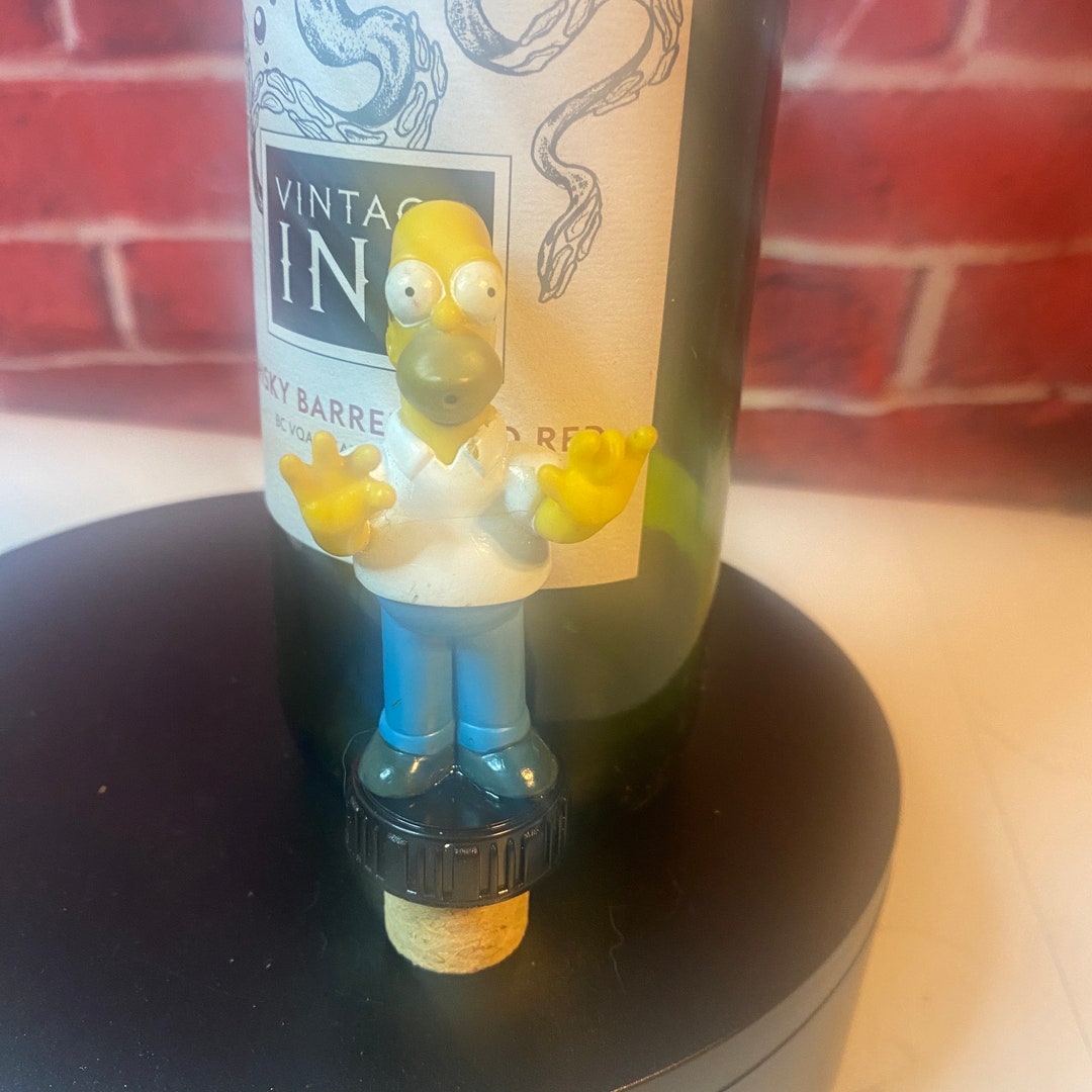 The Simpsons Homer Simpson Wine Bottle Cork Winestopper Etsy