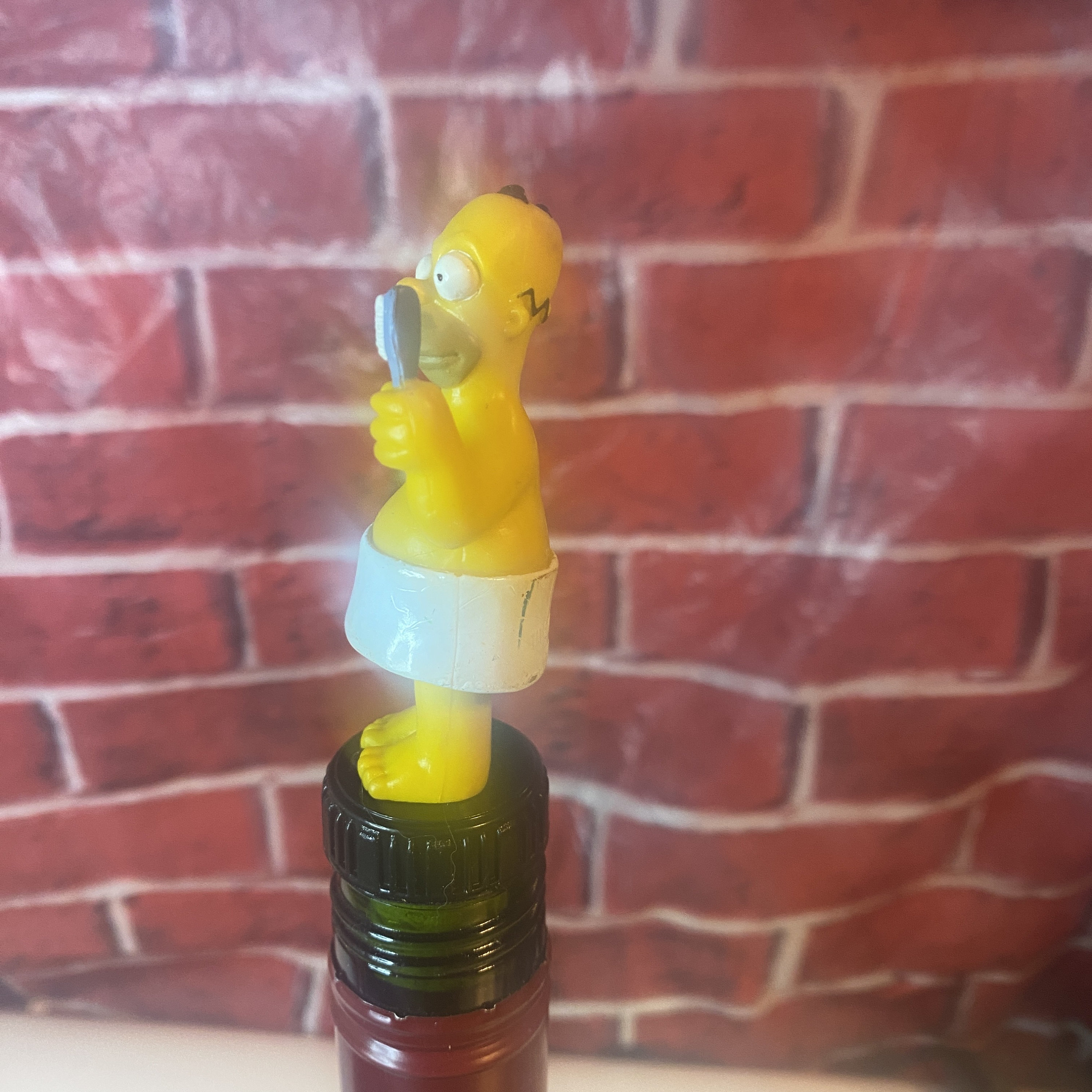 The Simpsons Bathroom Homer Simpson Wine Bottle Cork Etsy