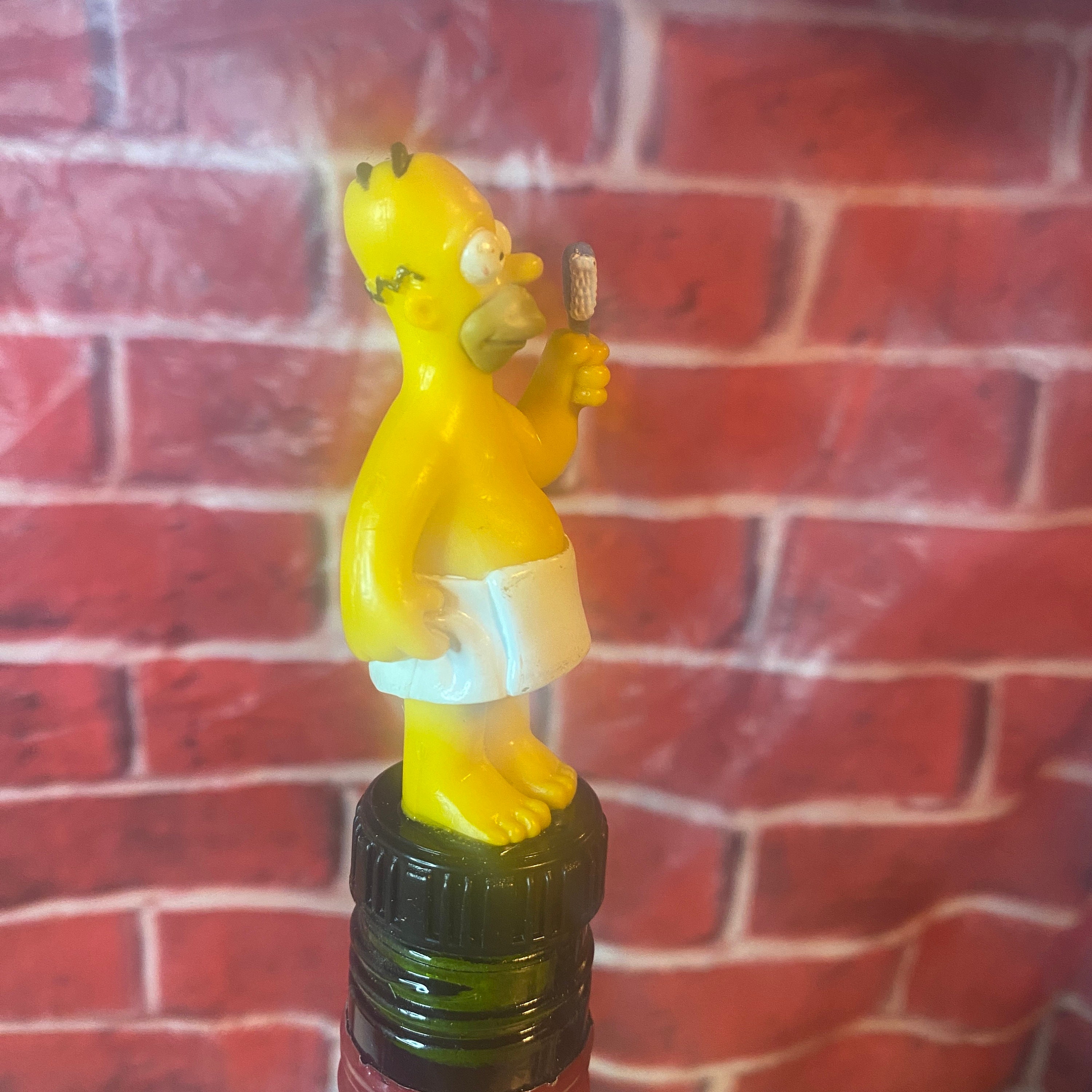 The Simpsons Bathroom Homer Simpson Wine Bottle Cork Etsy