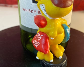 Vintage Mother Goose & Grimmy Wine Stopper Bottle Cork Winestopper