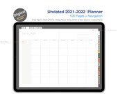 Undated Simple Planner - Gray theme | 2021 -2022 Undated Digital Planner | Goodnotes Planner | Goodnotes  Planner