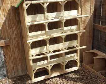 Hen nesting house, Mortise and tenon construction, made in Colorado, USA