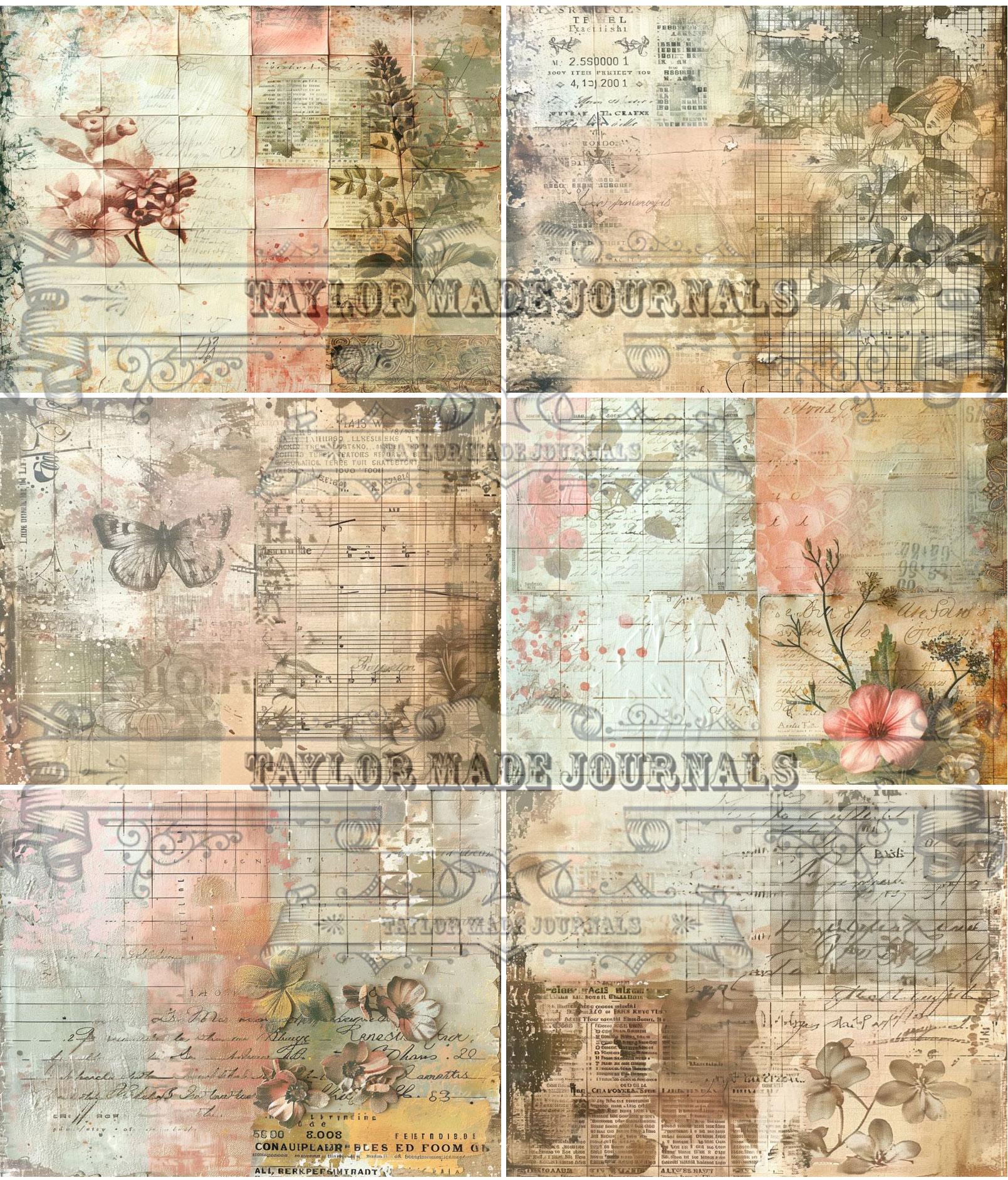 The Forgotten Garden, 38 Page, Junk Journal Kit, Shabby Chic Kit ...