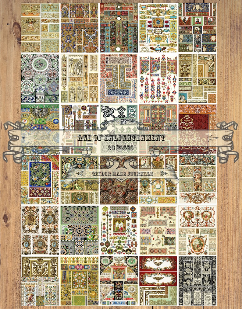 Age of Enlightenment Junk Journal Digital Kit -30 Page 8.5x11 Medieval Junk Journal Kit Renaissance Printable Renaissance Journal Kit