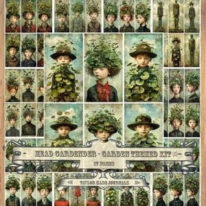 Head Gardener, 16 seite, Frühling/Garten, Junk Journal Kit, Spring Junk Journal Kit, Garten Digital Kit