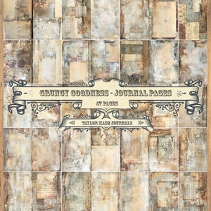 Bonbon grungy, papiers indésirables, 47 pages pleine dimension, kit de journal indésirable, kit numérique grungy, papier collage, steampunk