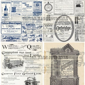 May include: A vintage advertisement for Crompton Loom Works, featuring a black and white illustration of a loom with the text "Crompton High Speed Close Shed Looms". The advertisement also includes a black and white illustration of a large, ornate cabinet with the text "Illustrated Almanac for 1882".