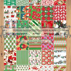 Carta da regalo natalizia, kit diario spazzatura di Natale, -31 pagine, kit diario spazzatura stampabile, kit diario spazzatura di Natale, digitale di Natale