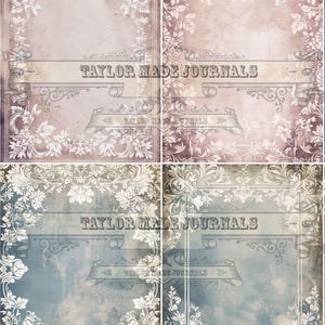 Filigree Borders Collection, Junk Journal Paper, Set 1 - 37 Pages, Junk ...