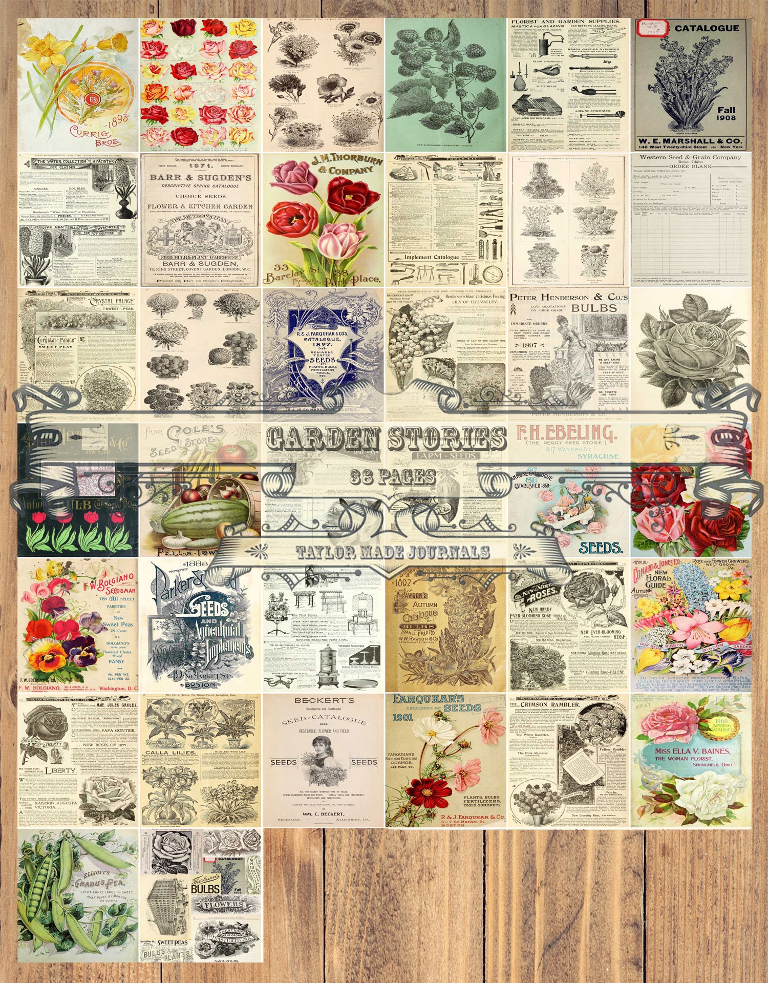 ファブリック　ジャーナル　Summer Garden＊ 1950s Australian Home Journal Catalog [DIGITAL/PDF] Summer