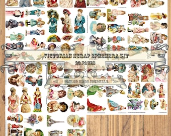Rottami vittoriani/tedeschi - 44 pagine, le pagine hanno immagini speculari, kit diario spazzatura, taglio pignolo vittoriano, kit digitale, rottami tedeschi