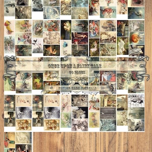 Once Upon A Fairy Tale - 30 Page, 100 Images,Junk Journal Kit, Digital,Fairy Tales Digital Kit,Fairy Tale Ephemera,Junk Journal Kit,