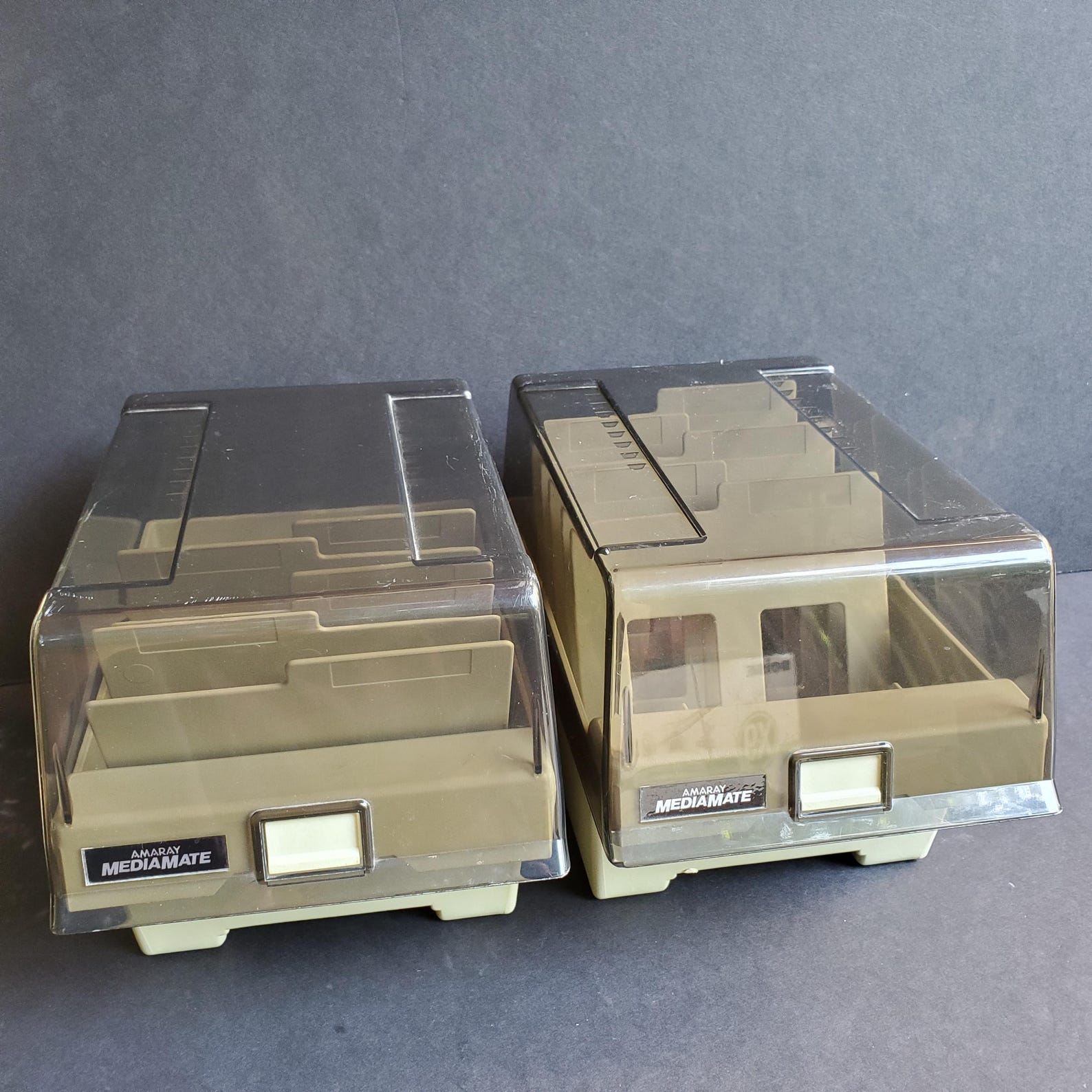 Vintage Amaray Mediamate 5.25 Floppy Disk Case Box Holder Lot of 2 Etsy