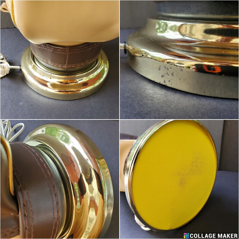 Macgregor Golf Bag Lamp Umbrella Shade Brown Tan Finial is Missing Etsy