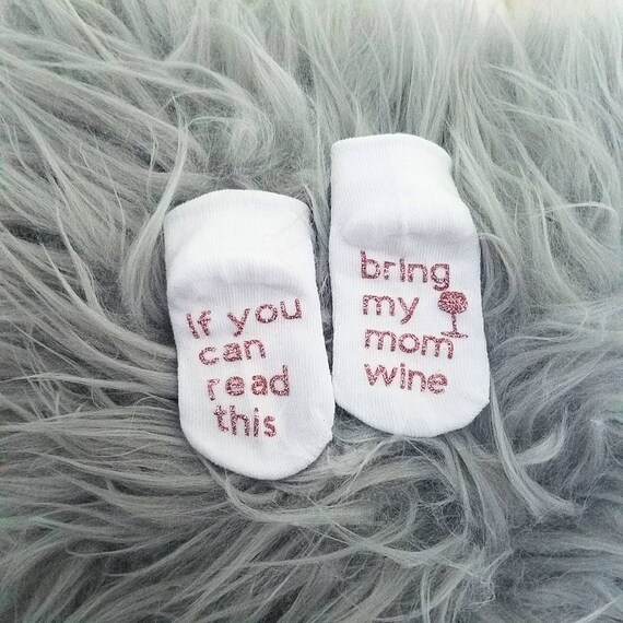 baby socks with sayings