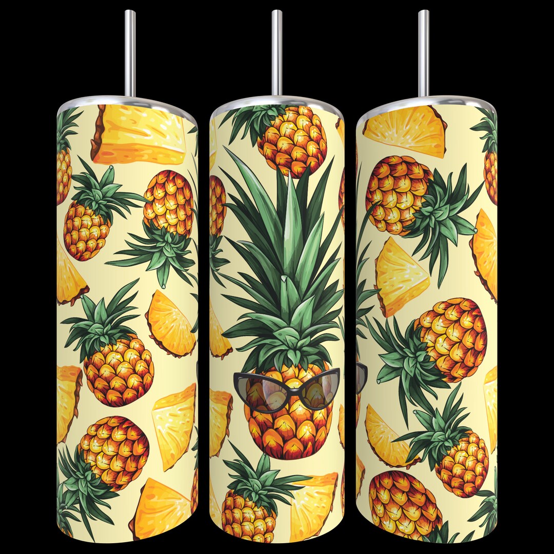 Pineapple Tumbler Tumbler Custom Tumbler Skinny Tumbler Etsy