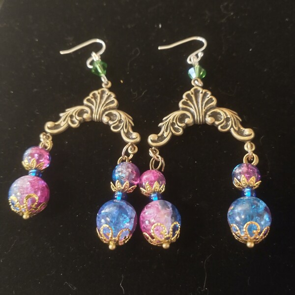 Victorian Galaxy earrings ( earrings only)