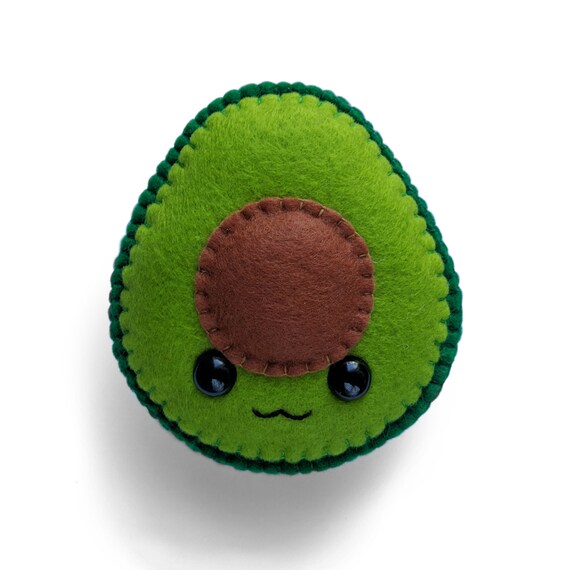 kawaii avocado plush
