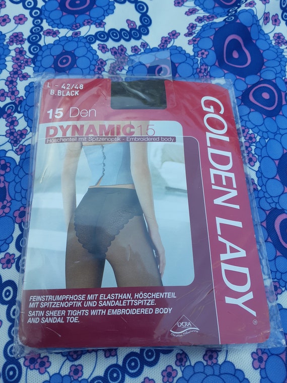Vintage Golden Lady dynamic 15 denier tights embro