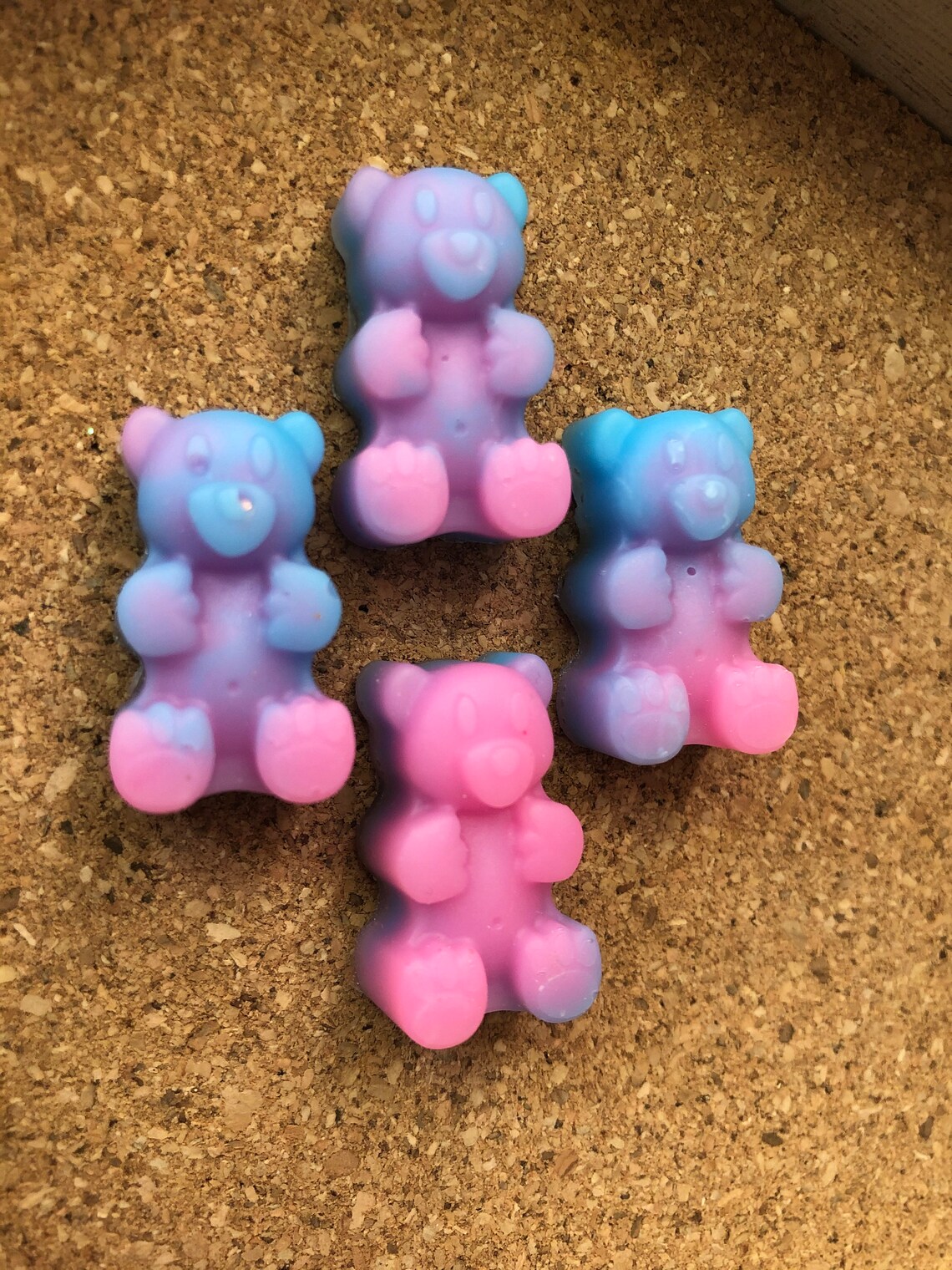 Cotton Candy Gummy Bear Push Pins Etsy UK